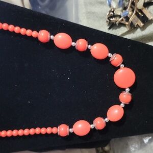 Pink bead necklace